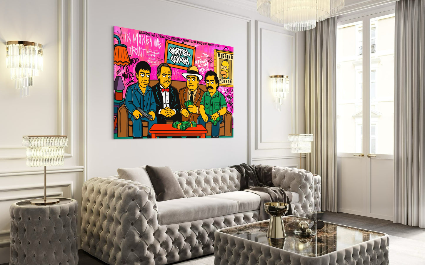 Mafia Simpsons Pop art