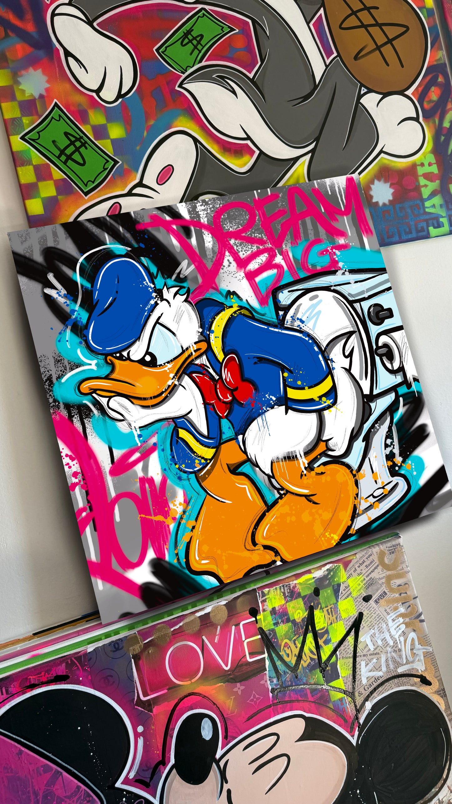 Pop art Donald WC happy