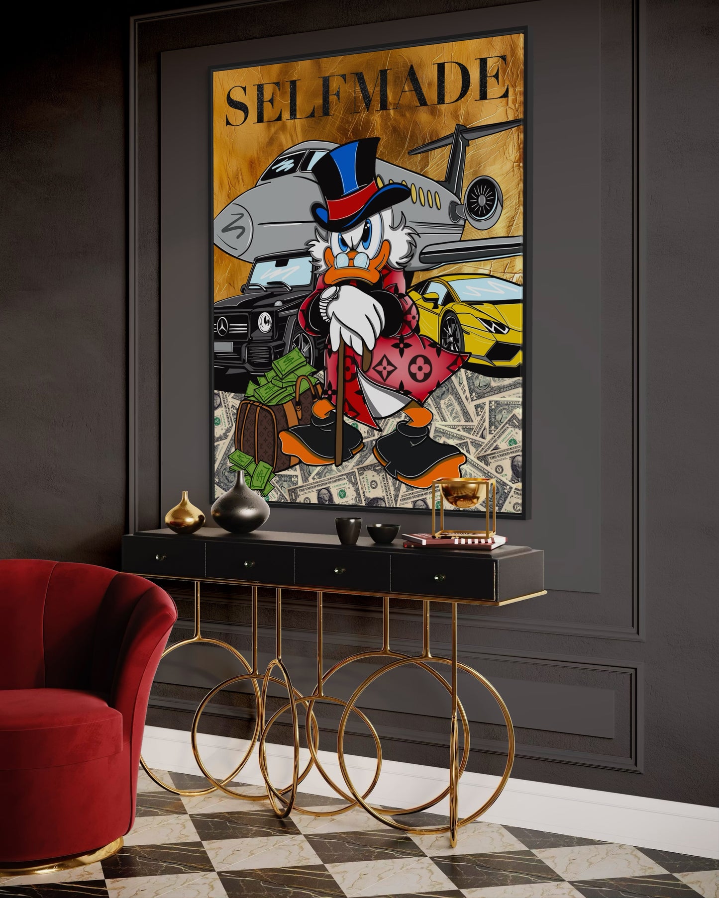 Selfmade Duck Gold Money