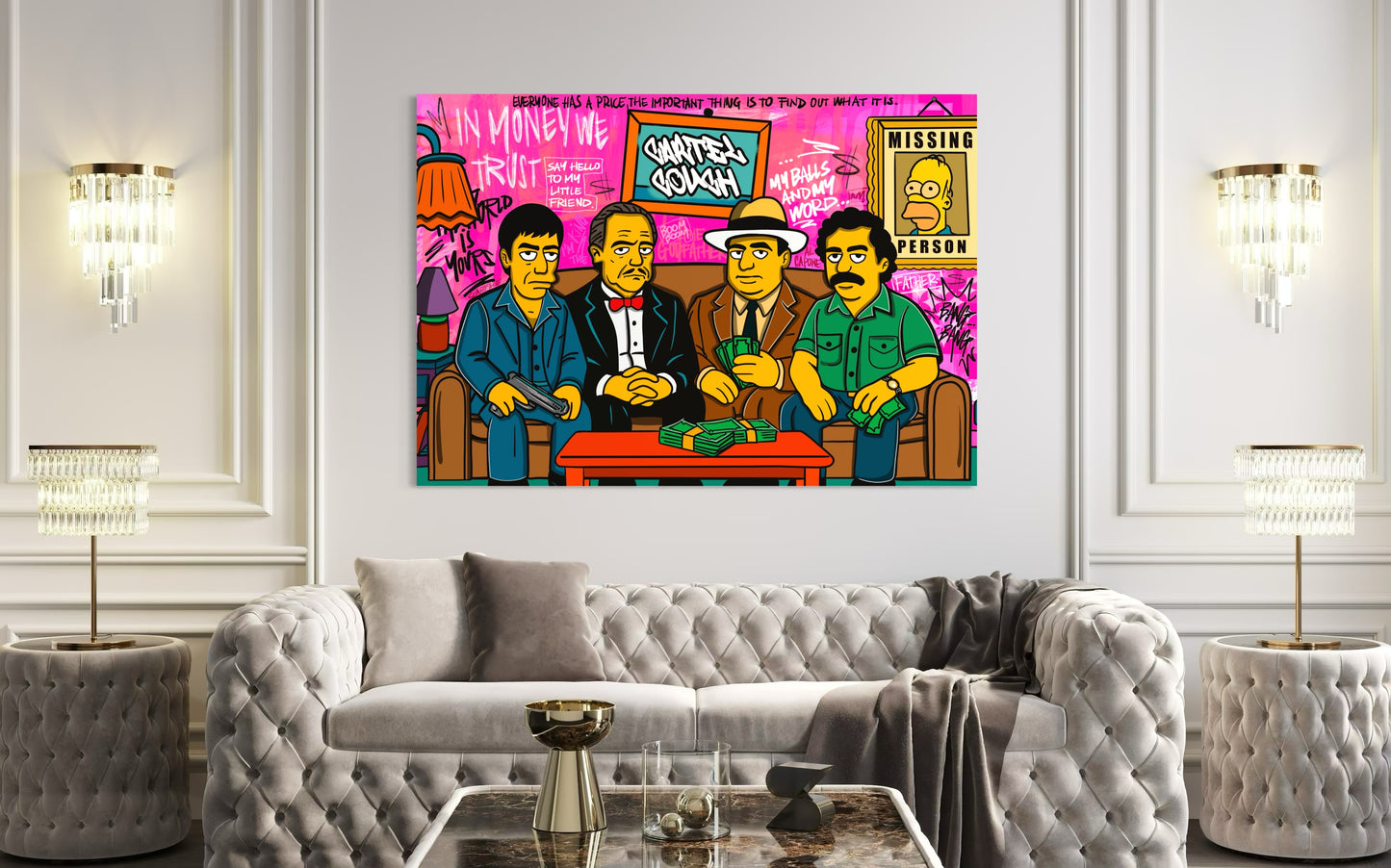 Mafia Simpsons Pop art