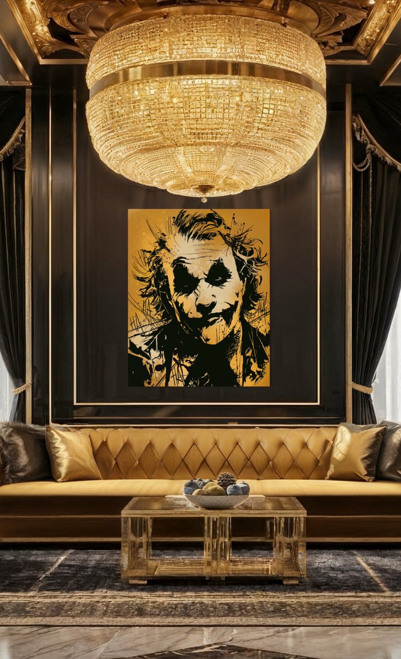 Joker Golden abstract