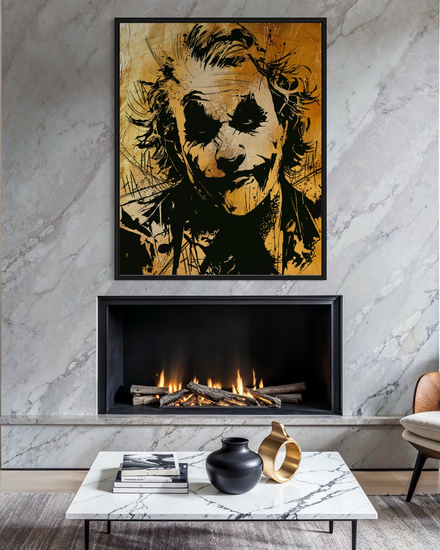 Joker Golden abstract