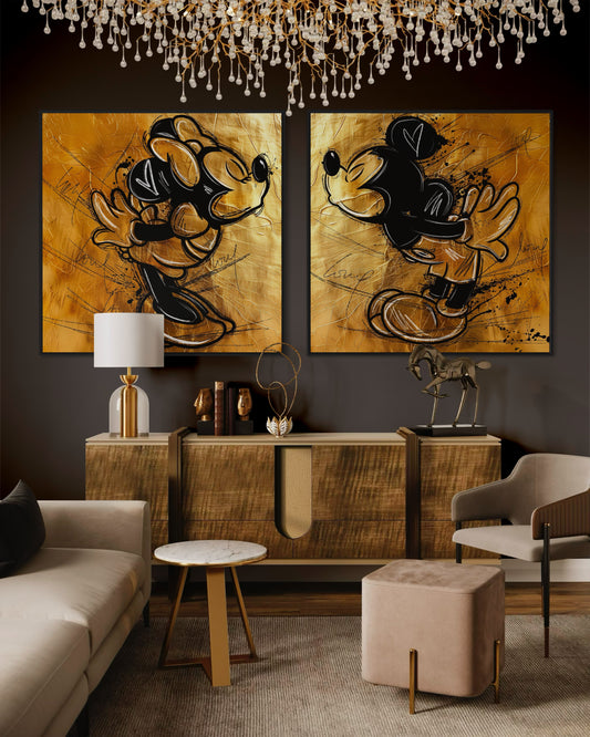 Mouse Love Kiss me Gold