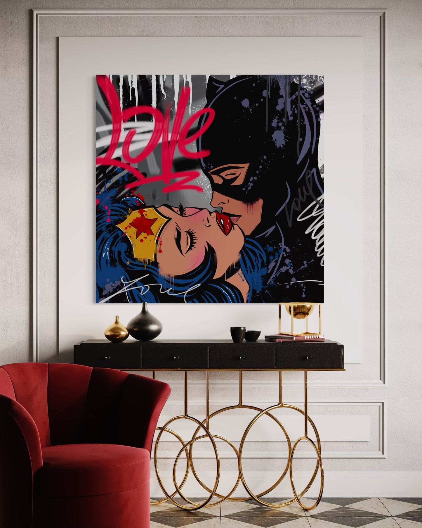 Wonder Kiss Catwoman