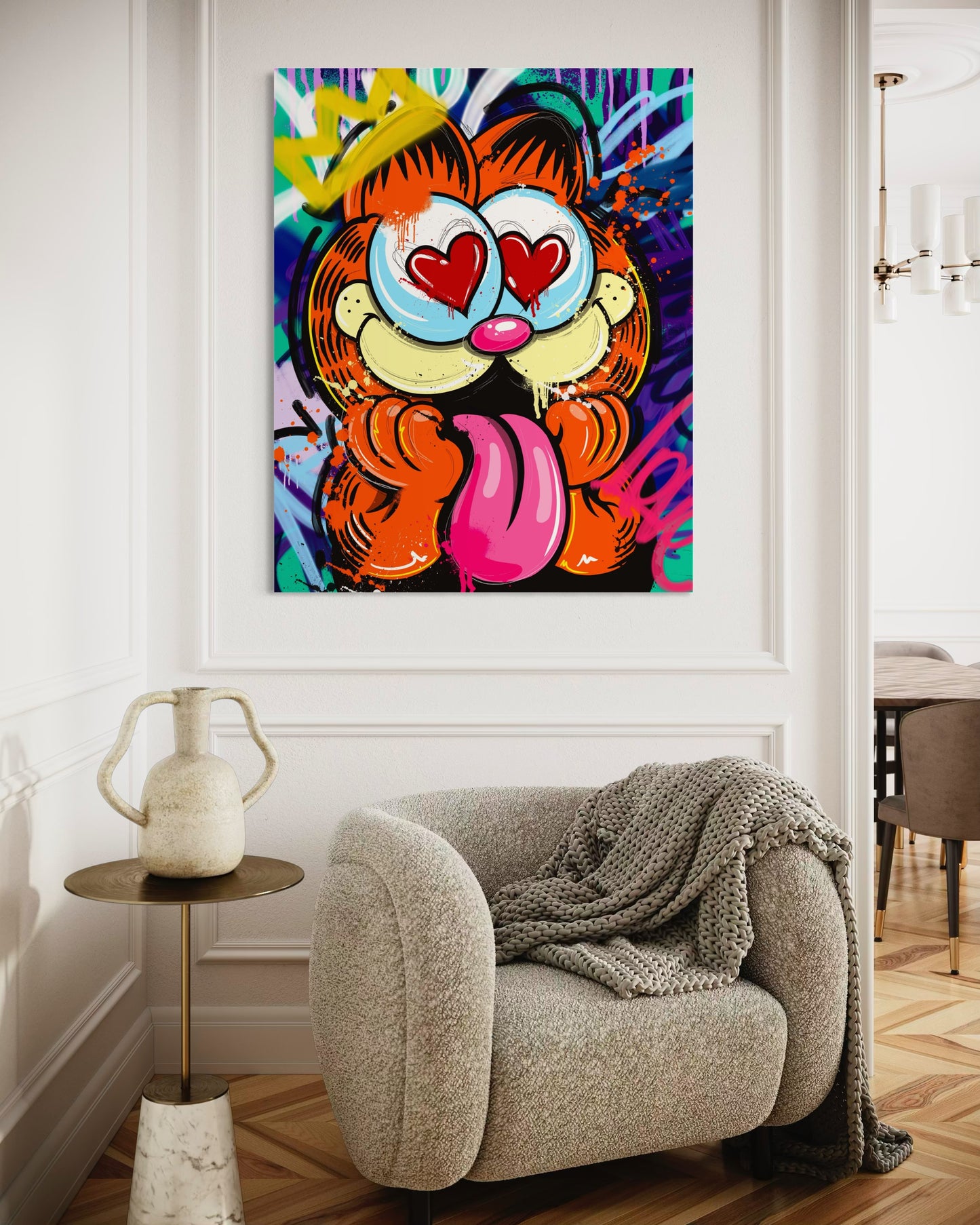 Garfield Love Pop Art