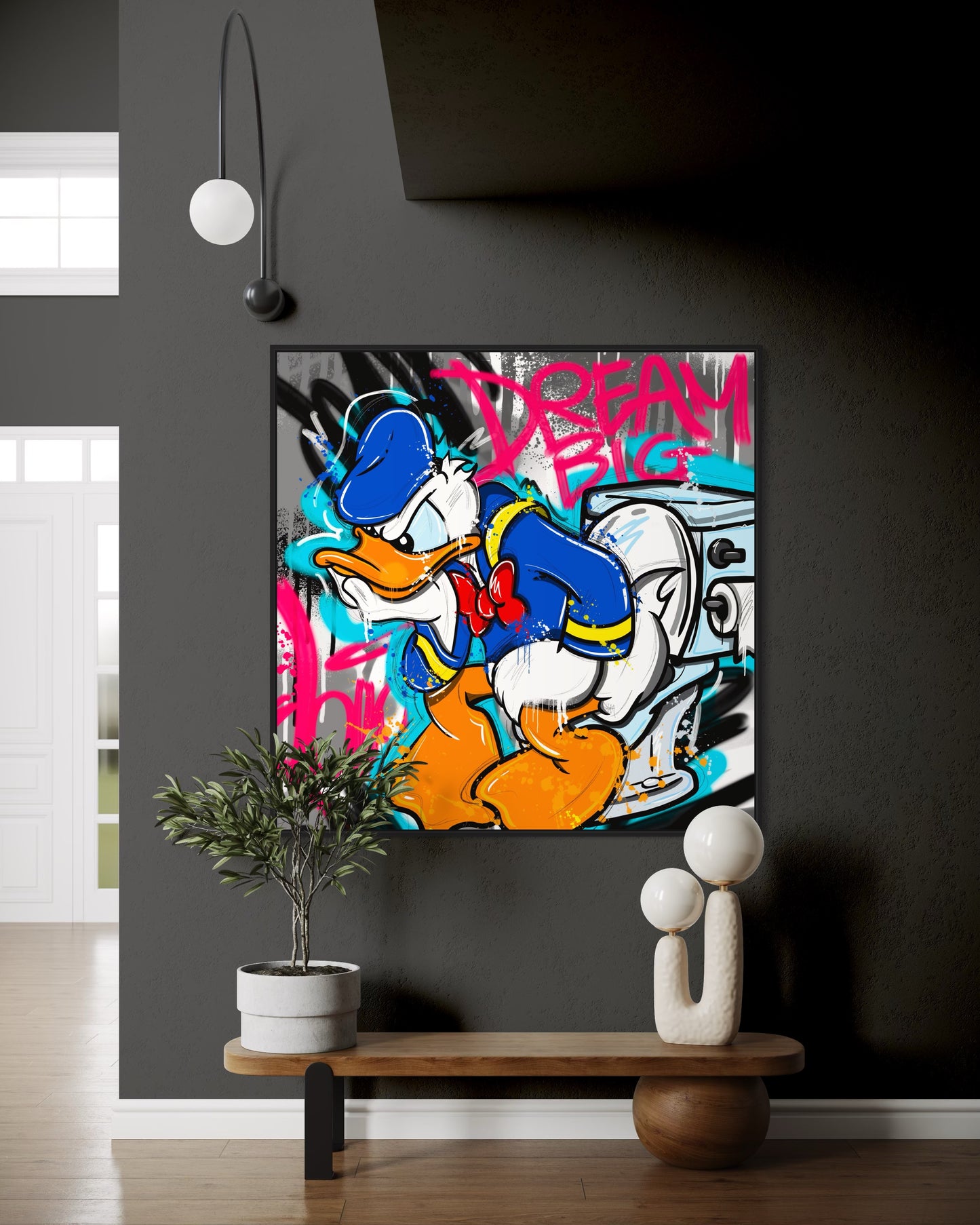 Pop art Donald WC happy