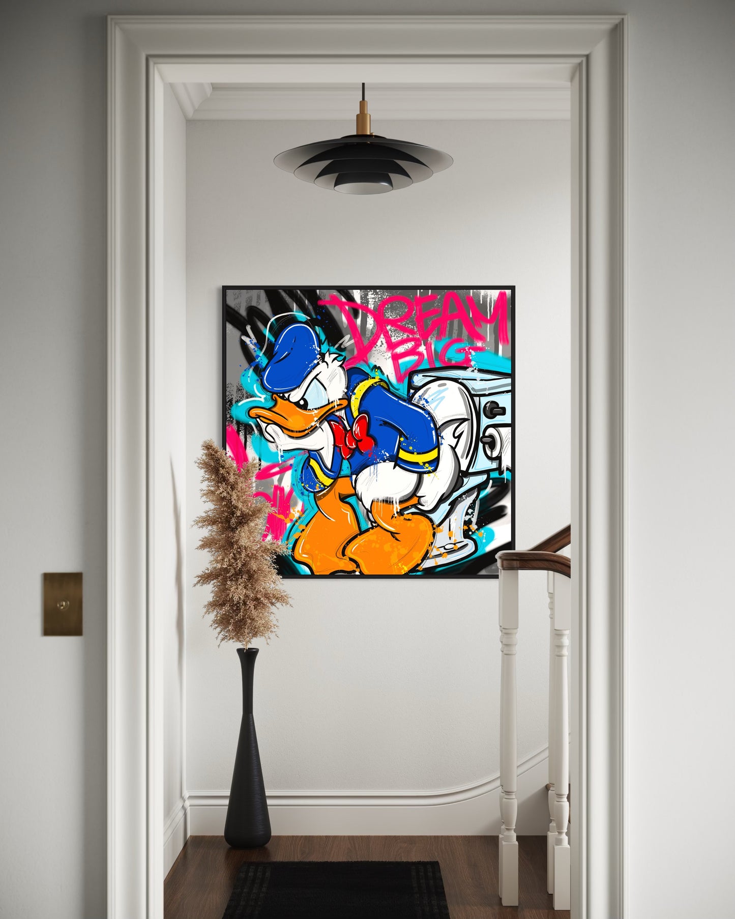 Pop art Donald WC happy