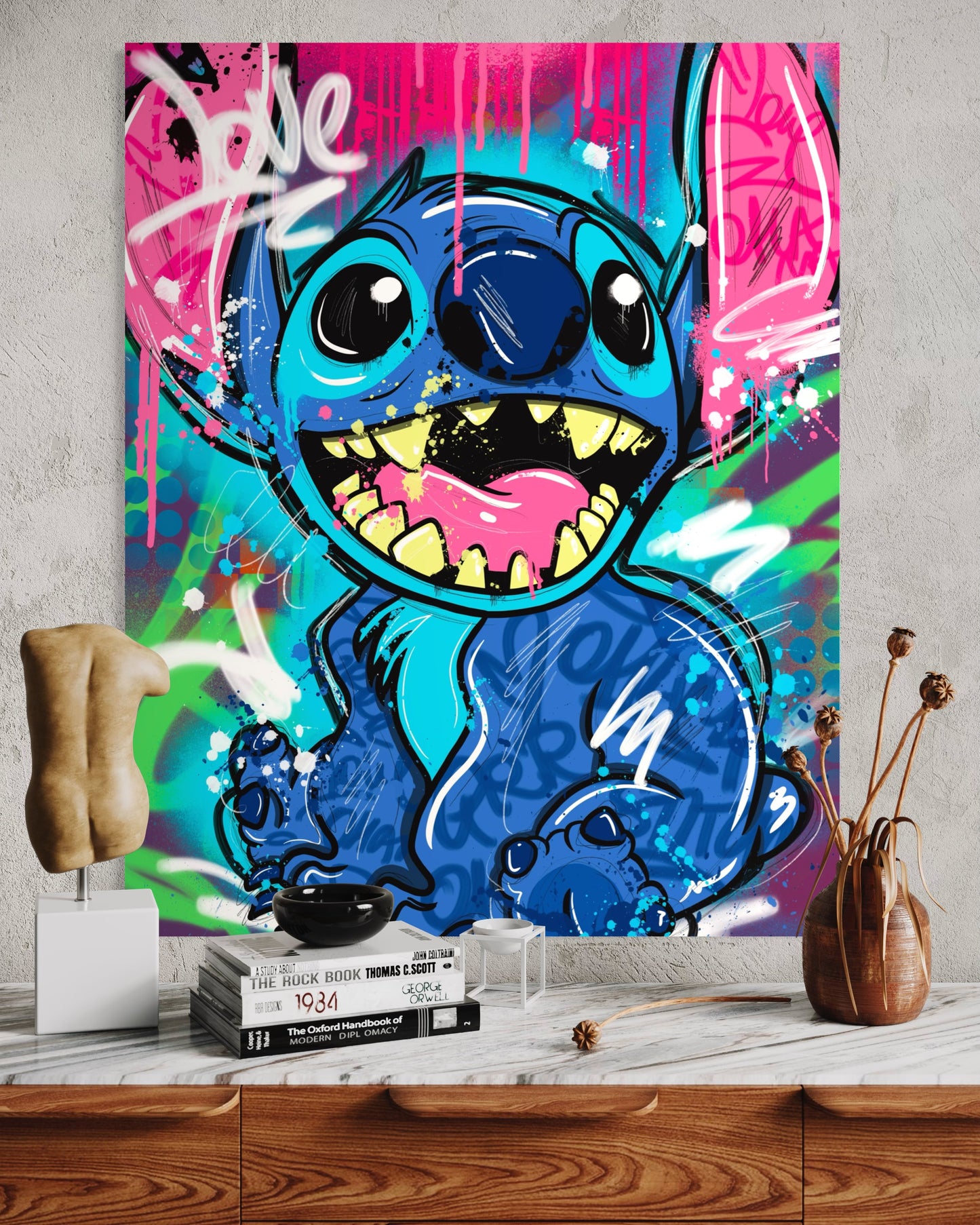 Pop art Stitch Love